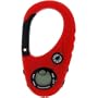Orologio digitale rosso portachiavi a carabina - datario retroilluminato allarme bussola
