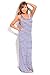 Young Aloud OATMEAL STRIPES SLEEVELESS SCOOP NECK MAXI DRESS