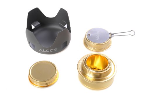 Alocs Gamme Premium: réchaud à alcool 9cm x 4,5 cm, temps de combustion 45min (dimensions d'emballage 10cm x 10cm x 6,5 cm) - CS-B02