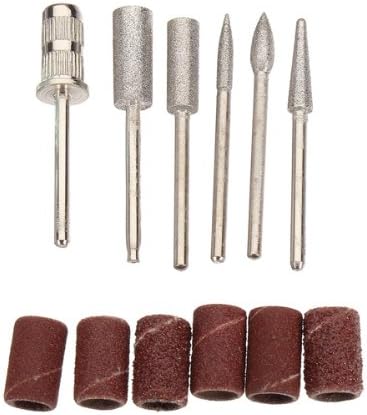 6pcs Nail Art Electric Drill Bits File Kit Manicure Machine Tool.