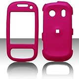 SAMSUNG M350 SEEK BUNDLE HOT PINK RUBBERIZED HARDCASE PROTECTOR AND SCREEN  ....