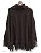 Alpaca wool poncho, 'Dark Chocolate'