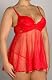 Discount  Shirley of Hollywood Plus Size Drop Diamond Babydoll W/ Matching Thong (X20409) Right Now
