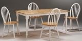 Farmhouse 5-pc. Dining Set - White/ Natural