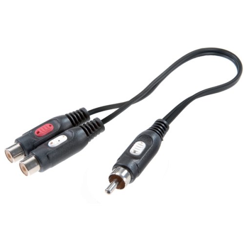 Vivanco Audioadapter, 1x Cinchstecker  2x Cinchkupplung, 0,2m Preisvergleich