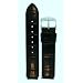 Fits Philip Stein size 1 18mm Black Alligator Grain Leather Watchband With Spring Bars By JP Leatherworks