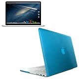 Skque Aqua Crystal Hard Transparent Case Cover + LCD Clear Screen Protector for Apple MacBook Pro 13.3" with Retina display