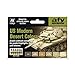 Vallejo Model Air Set - US Modern Desert Colors, 17 ml (Pack of 6)