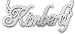 Personalized Sterling Silver Script Renaissance Any Name Necklace
