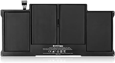 GreenBox Innovations New Laptop Battery for Apple A1377 A1369 (Late 2010 Mid 2011 Mid 2012 Mid 2013 Early 2014) Macbook Air 13 inch, also fit A1405 A1466 A1496 661-5731 MC503 MC504 [Li-Polymer / 55Wh]