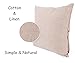 None DreamsBig Cotton Linen Throw Pillow Cover Case 18x18, Giraffe (Giraffe, 18 x 18)