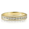 FOJO's Diamonds in 18K Gold Over Silver Basic Band Ring (.10 ct. tw.)