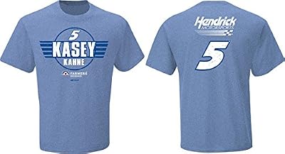 Kasey Kahne NASCAR #5 Farmers Fan Up T-Shirt-Light Blue