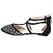 BESTON GB27 Women's Gladiator Style Double Strap Flats