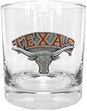 NCAA Texas University Longhorns Rocks Glass