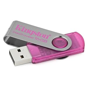 Kingston DataTraveler 101 - 16 GB USB 2.0 Flash Drive DT101N/16GB (Pink)
