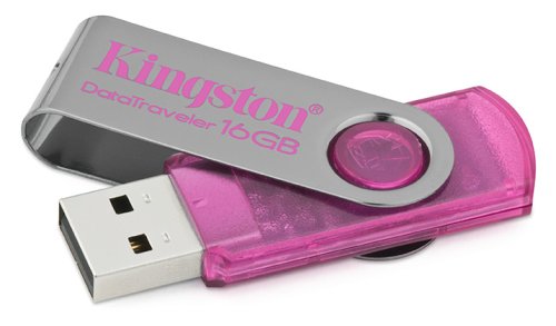 Kingston DataTraveler 101 - 16 GB USB 2.0 Flash Drive DT101N/16GB (Pink)