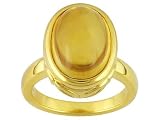 Jewelry : 14KT LUXURY LITE(TM) 7.00CT CITRINE ELECTROFORM RING