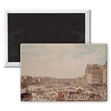 The Port au Ble and the Pont Notre-Dame,.. - 3x2 inch Fridge Magnet - large magnetic button - Magnet