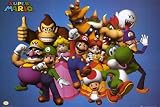 Nintendo Super Mario Group Video Game Poster