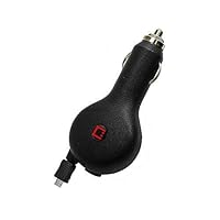 Cellet Micro USB Retractable Car Charger for Samsung, HTC, Motorola, LG, Pantech, Nokia, Blackberry, and other Compatible Smartphones