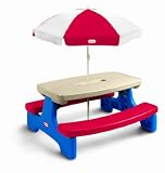 Little Tikes Easy Store Large Picnic Table with Umbrella