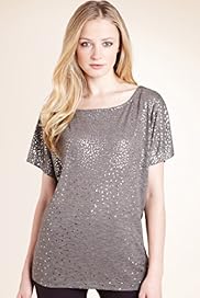 Autograph Foil Scatter Print Longline Top
