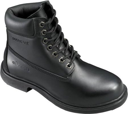 Genuine Grip Footwear Men's Slip-Resistant Waterproof Steel Toe Boot,Black Leather,US 13 W