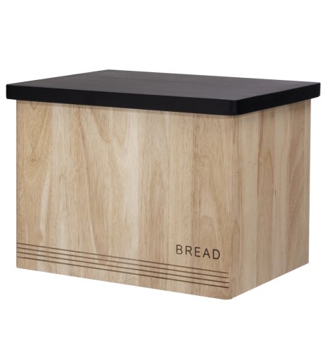 Square Wood Breadbin