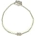 Sterling Silver Anklets Pair Fine Body Jewelry for Women 9.75 inches (sanklt023a)