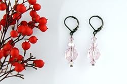 Swarovski Crystal Earring - Light Amethyst / Pink (Jackie)