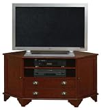 Mddl Drwrs Wd-scn Tv Stnd Crnr 26hx53w Dark Cherry