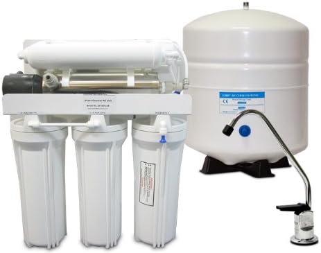 100 Gallon Per Day 6-Stage Home Reverse Osmosis Drinking Water System w/UV - European Voltage