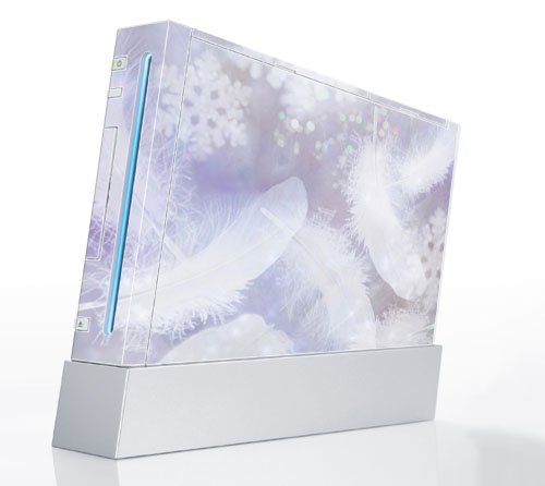 41B 1n4p0ZL Crystal Feathers Decorative Protector Skin Decal Sticker for Nintendo Wii Console