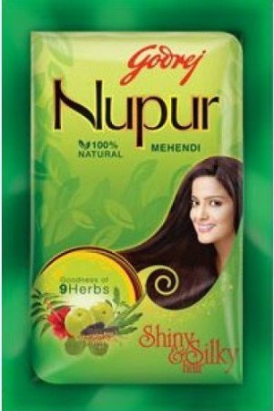 Godrej Nupur Mehendi Powder 9 Herbs Blend, 150-gram (6 PACK)
