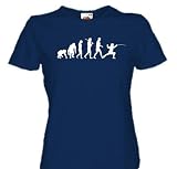 Standard Edition FECHTEN DEGEN EVOLUTION Girlie-Shirt Navy L