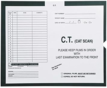 C.T. (Cat Scan), Kelly Green #568 - Category Insert Jackets, System I, Open End - 14-1/4" x 17-1/2" (Carton of 250)