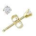 14K Yellow Gold .05 ctw Diamond Half-Pair Solitaire Earring