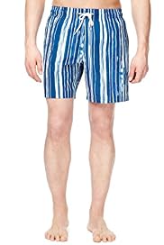 Blue Harbour Painted Striped Quick Dry Swim Shorts