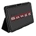 Snugg Motorola Xoom 1 Case Cover and Flip Stand in Black Leather (3G & 4G WI-FI 16 GB 32 GB 64 GB) - Xoom Case Google Android 3.0