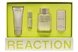 Kenneth Cole Reaction By Kenneth Cole For Men. Gift Set ( Eau De Toilette Spray 3.4 Oz + Aftershave Gel 3.4 Oz + Eau De Toilette Spray 0.5 Oz + Deodorant Stick 2.6 Oz )