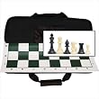 Wood Expressions Tournament Chess Set with Black Canvas Bag