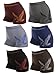 Men's Seamless Boxer Brief Stretchable Underwear 6-pcs Set, Assorted Colors
