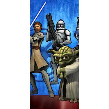 41B BLOiFOL Star Wars   The Clone Wars 54in x 102in Plastic Tablecover