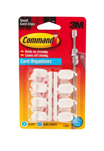 3M Command 17302 Small Cord Clips
