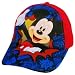 HAT CAP WALT DISNEY MICKEY MOUSE RED BLUE YOUTH KIDS BOY COTTON VELCRO BASEBALL