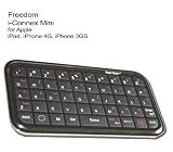 i-Connex Mini Bluetooth Keyboard for Apple iPad, iPhone 4G 3GS - 49 Keys design QWERTY  Best Keyboard iPad iPhone 3 GS iphone 4 G iPod Touch 4G