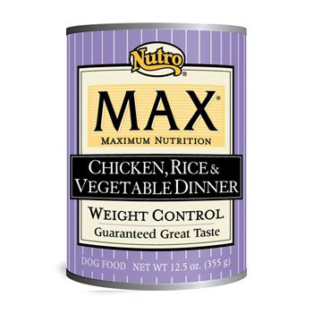 Nutro MAX Weight Control Chicken, Rice and Vegetable Dinner Canned Dog Food