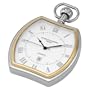 Charles-Hubert, Paris Two-Tone Quartz Open Face Pocket Watch