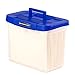 Bankers Box Heavy Duty Portable Plastic File Box with Hanging Rails, Letter, 1 Pack (0086304)